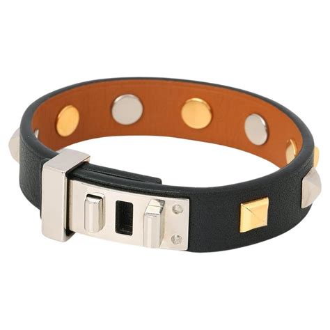 hermes mini dog clous carres bracelet|Mini Dog Clous Carres Bracelet .